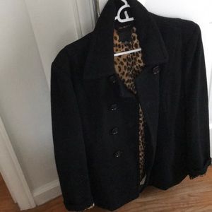 Women’s Black Lucky Brand Pea Coat size L